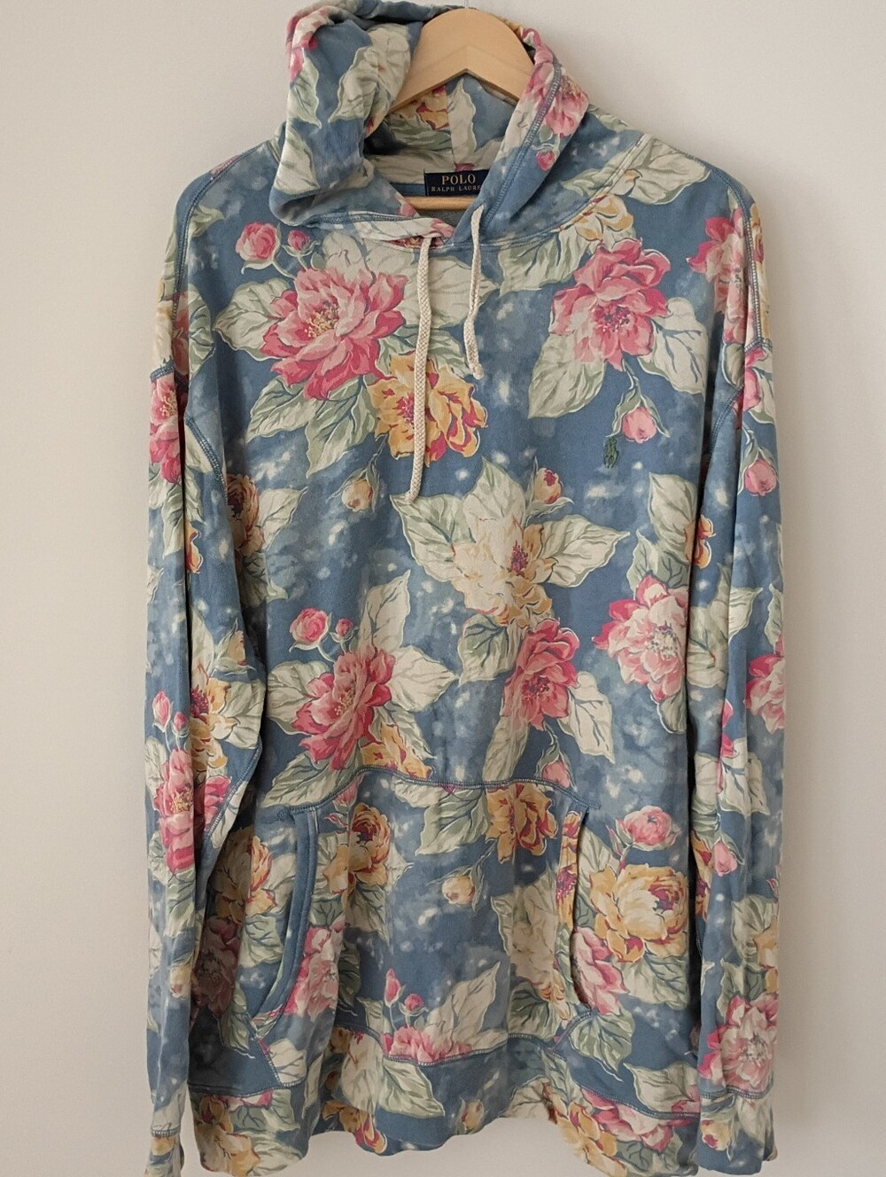 Polo Ralph Lauren Floral Montauk Hoodie Men's Soft Pullover Preppy Techie Nerd